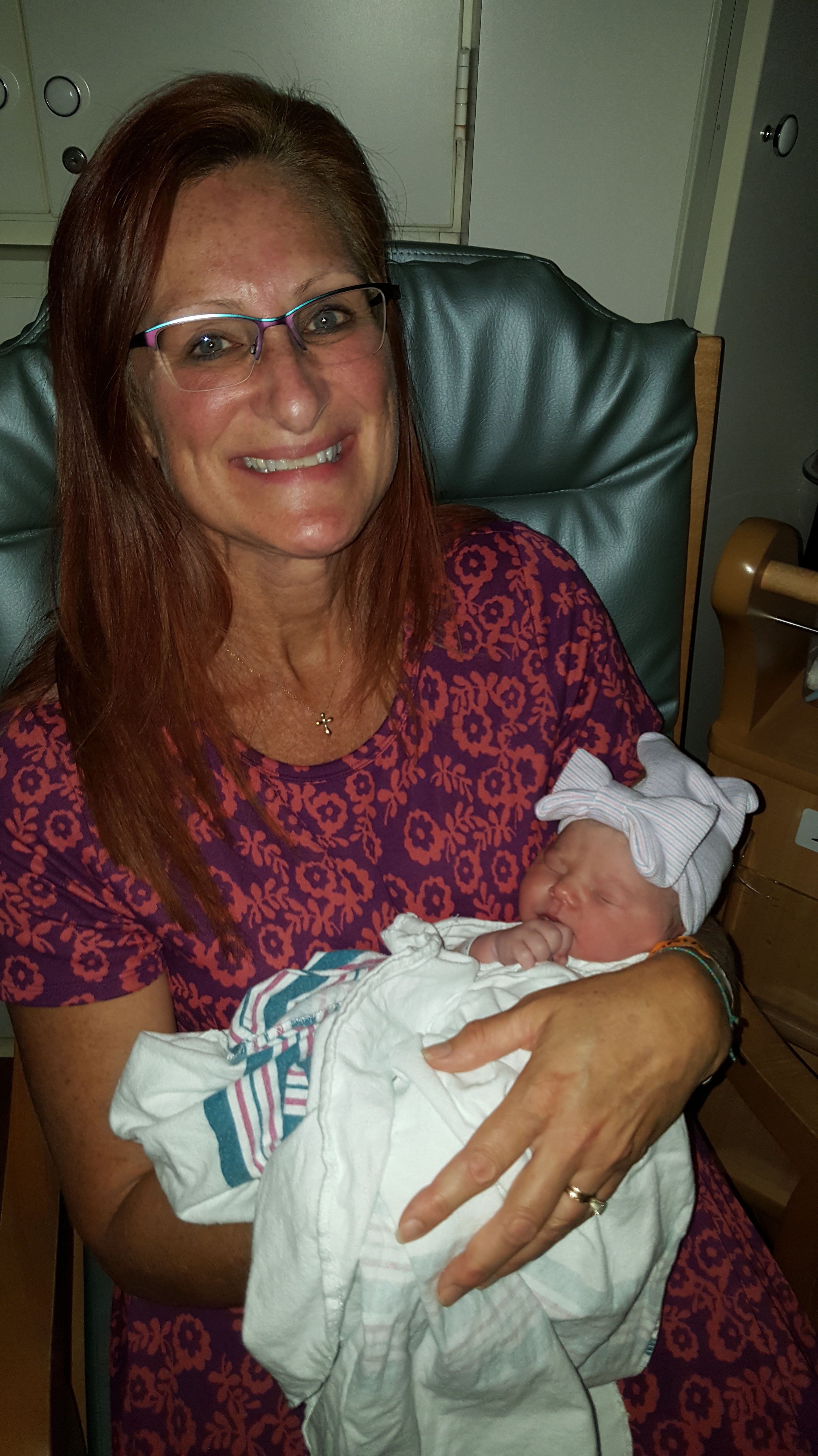 first time holding Lila