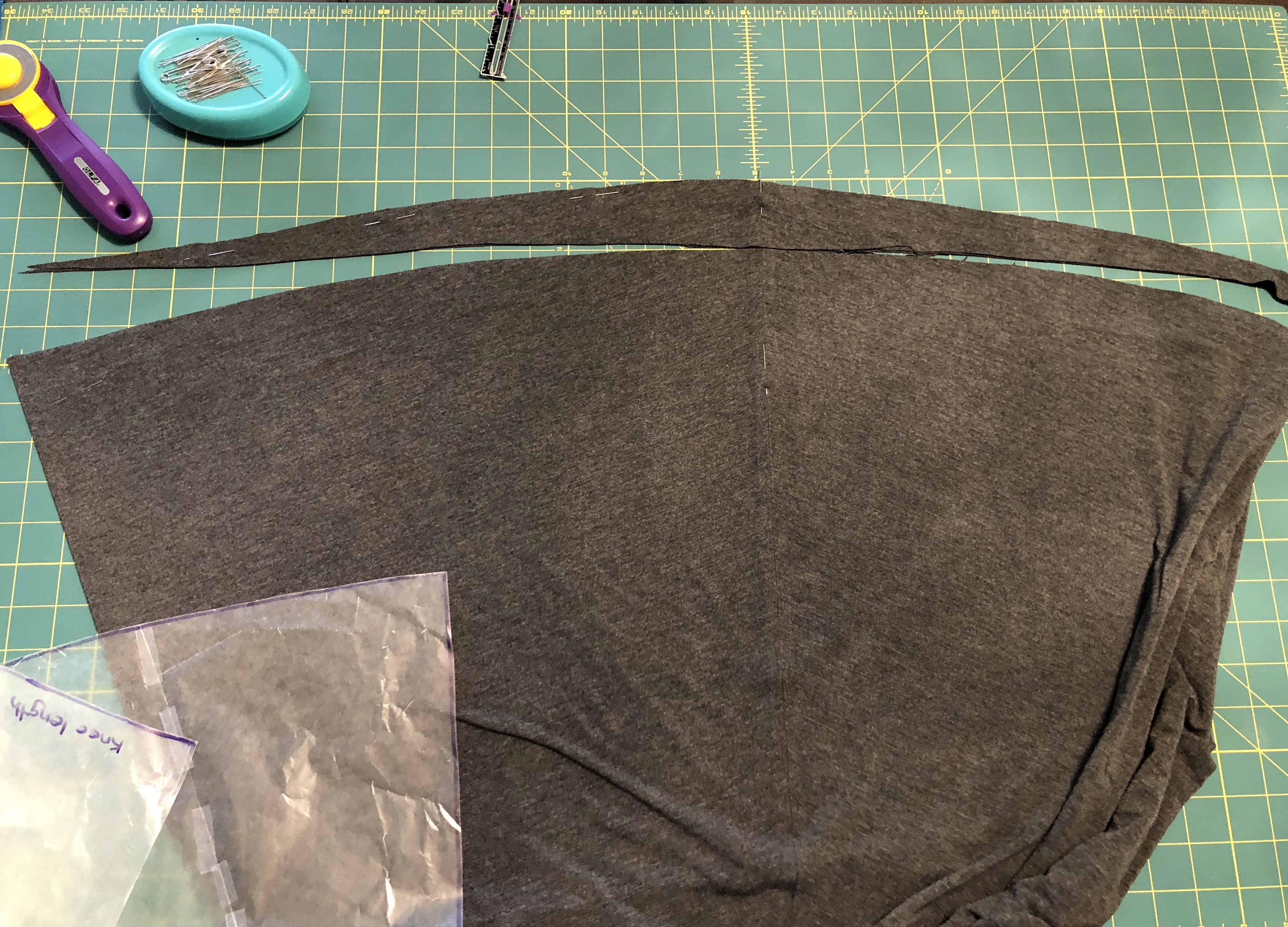 trimmed hem