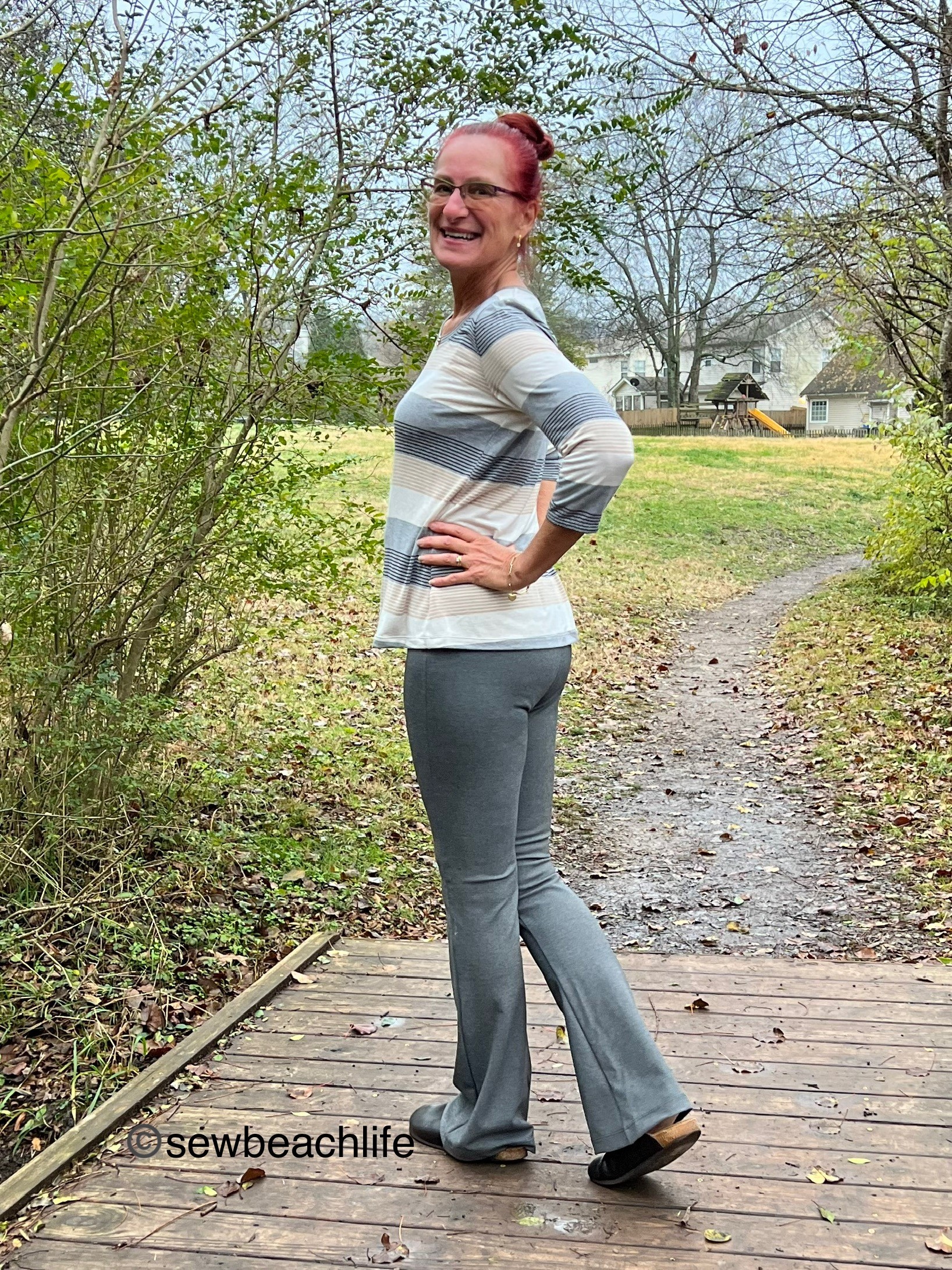 Sirena Flare Leggins Light Grey Recycled main image 1